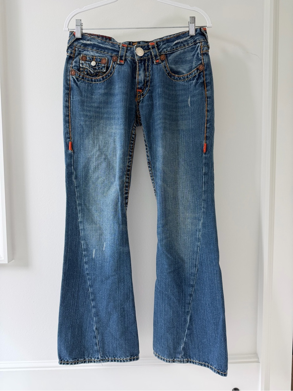 Vintage True Religion Joey Super T Flare Jeans Size 29 Made in USA Y2K